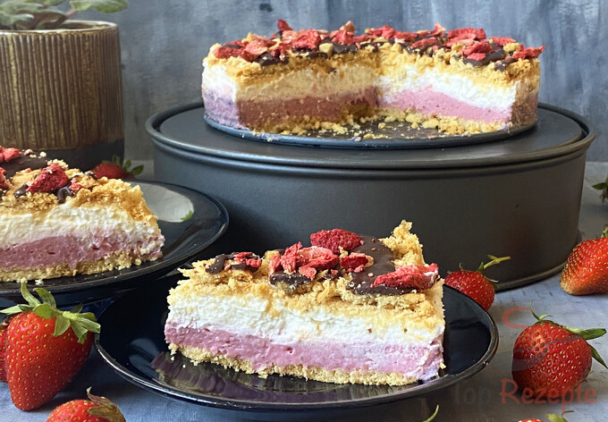 Rezept Erdbeer-Sahne-Torte ohne Backen