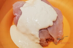 Zubereitung des Rezepts Hähnchenschnitzel in Käsekruste mit Senf – ohne Braten und trotzdem extra knusprig, schritt 1