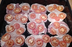 Zubereitung des Rezepts Überbackene Schweineschnitzel mit Pilzen und Tomaten, schritt 1