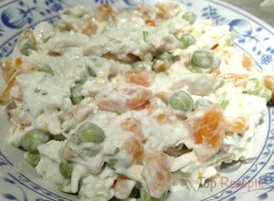Rezept Mören-Erbsen-Hähnchensalat