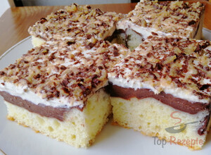 Rezept Leckerer Bounty-Blechkuchen mit Schokoladenpudding