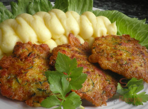 Rezept Curry-Hähnchen-Zucchini-Puffer