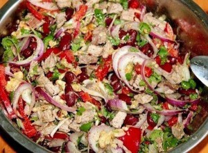 Rezept Leckerer Salat mit roten Bohnen