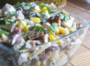 Rezept Ein leichter Hähnchen-Bohnen-Käse-Salat