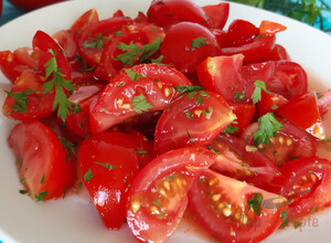 Rezept Scharfer koreanischer Tomaten-Salat