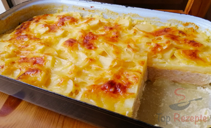 Rezept Geschichteter Kartoffel-Hack-Käse-Auflauf, der besser schmeckt als gewöhnliche Kartoffelaufläufe