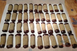 Zubereitung des Rezepts Nussstangen mit Schokoladeecken, schritt 7