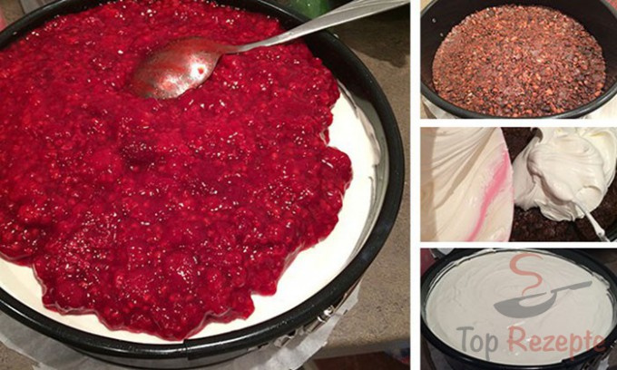 Rezept Himbeer-Cheesecake ohne Backen – FOTOANLEITUNG