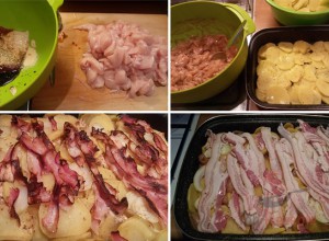 Rezept Hähnchenbrust mit Speck und Kartoffeln aus dem Backofen