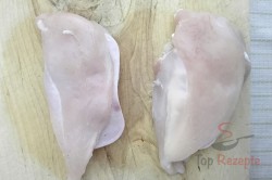 Zubereitung des Rezepts Hähnchenbrustspieße mit Schinken und Sahneschmelzkäse, schritt 4