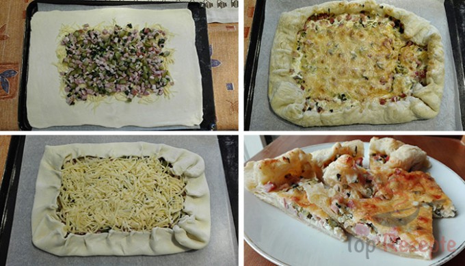 Rezept Wunderbare falsche Pizza mit saurer Sahne, die ganz einfach zuzubereiten ist