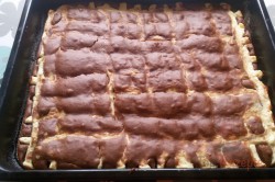 Zubereitung des Rezepts Kakao-Hefekuchen mit Quarkgitter – falscher Steppdeckenkuchen, schritt 6