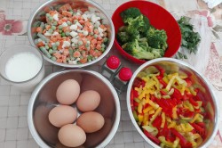 Zubereitung des Rezepts Brokkoliauflauf mit Gemüse und Ei, schritt 1