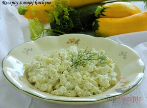 Rezept Zucchini-Spätzle mit Brimsen, Knoblauch und Dill
