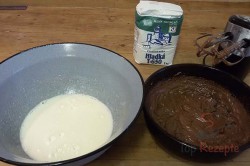 Zubereitung des Rezepts Selbstgemachte Kakaokekse mit Kaffeecreme gefüllt, schritt 2