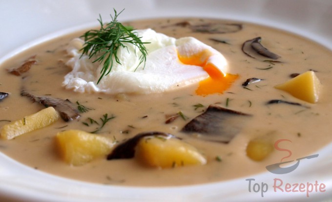 Rezept Kulajda – eine beliebte tschechische Suppe mit Pilzen