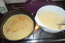 Zubereitung des Rezepts Überbackene Pfannkuchen, schritt 2