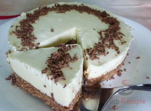 Rezept Wunderbare Torte aus weißer Schokolade, ohne Backen