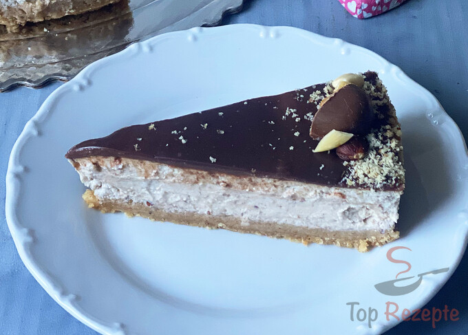 Rezept Walnuss-Cheesecake mit Schokoladen-Glasur
