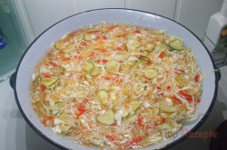 Zubereitung des Rezepts Eingemachter Weißkohl-Paprika-Möhren-Salat, schritt 3