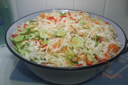 Zubereitung des Rezepts Eingemachter Weißkohl-Paprika-Möhren-Salat, schritt 2