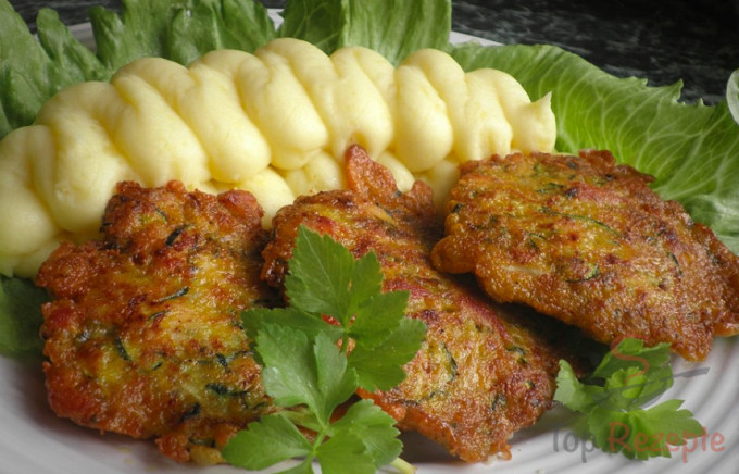 Rezept Curry-Hähnchen-Zucchini-Puffer