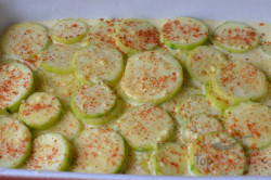 Zubereitung des Rezepts Zucchini in Sahnesoße überbacken, schritt 5