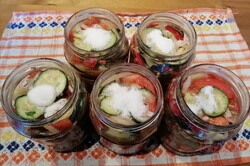 Zubereitung des Rezepts Leckerer Salat fürs Glas – hält das ganze Jahr, schritt 5