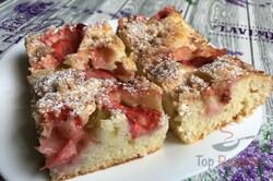 Zubereitung des Rezepts Saftiger Erdbeer-Rhabarber-Kuchen mit Quark, schritt 8