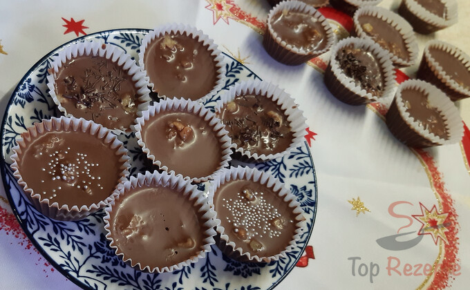 Rezept Fantastische Schokoladen-Körbchen mit Milka Noisette