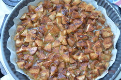 Umgedrehter Birnenkuchen – Obstkuchen nach Omas Rezept, schritt 4