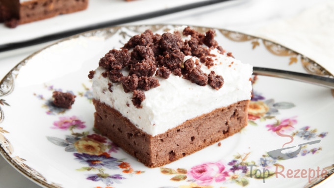 Rezept Ein gesundes Dessert mit Kakao und einer leckeren Vanillecreme
