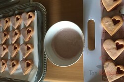Zubereitung des Rezepts Rosa Linzer Plätzchen – mit Puddingpulver, schritt 8
