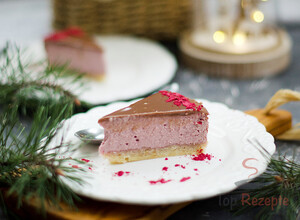 Rezept Himbeer-Cheesecake mit Schokoladenglasur