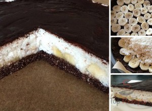 Rezept FITNESS-Kokos-Torte mit Bananen - Fotoanleitung