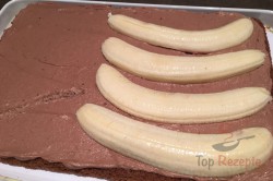 Zubereitung des Rezepts Steppdeckenkuchen mit Schokocreme und Bananen, schritt 4