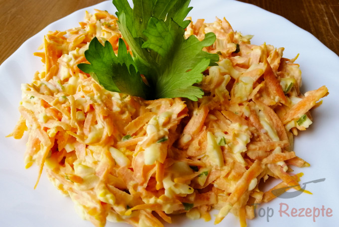 Rezept Sättigender Ei-Möhren-Salat – das perfekte Diätessen