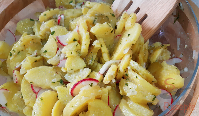 Rezept Kartoffel-Radieschen-Salat ohne Mayonnaise