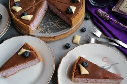 Zubereitung des Rezepts Heidelbeer-Cheesecake mit Milchschokoladenglasur, schritt 1