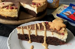 Zubereitung des Rezepts Tripple-Chocolate-Brownie-Cheesecake - Käsekuchen mit 3 Sorten Schokolade, schritt 2