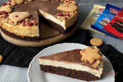 Zubereitung des Rezepts Tripple-Chocolate-Brownie-Cheesecake - Käsekuchen mit 3 Sorten Schokolade, schritt 5