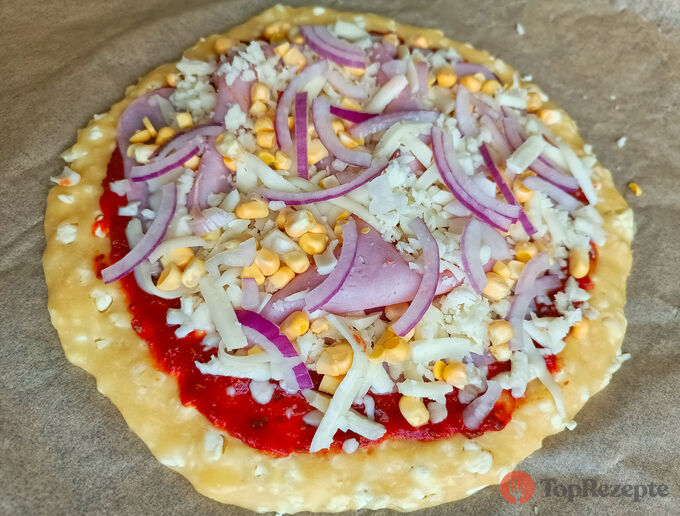 Rezept Cottage-Cheese-Pizza-Teig - Die beste proteinreiche FITNESS-Pizza