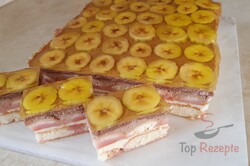 Zubereitung des Rezepts Fruchtige Bananenschnitten ohne Backen - ein Sommer-Dessert, schritt 4