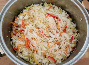 Rezept Eingelegter Paprika-Möhren-Kohlsalat mit fantastischem Geschmack und ohne Einkochen