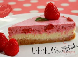 Rezept Erdbeer-Cheesecake (mit und ohne Backen)