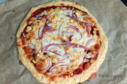 Zubereitung des Rezepts Cottage-Cheese-Pizza-Teig - Die beste proteinreiche FITNESS-Pizza, schritt 1