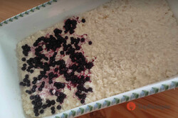 Heidelbeer-Auflauf mit Quark - ein bewährtes Rezept. OHNE Reis, aber köstlich, schritt 2