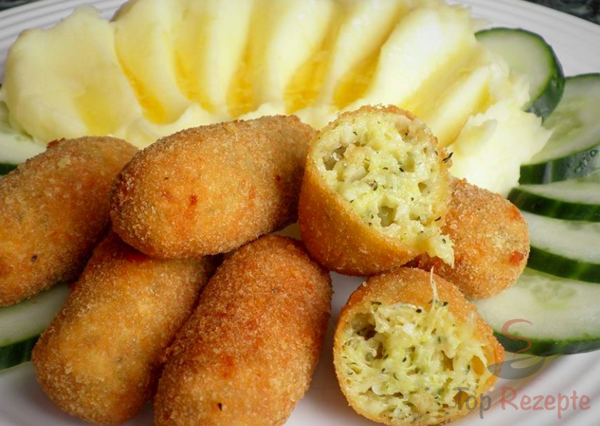 Zucchini-Kroketten mit Kartoffelbrei | Top-Rezepte.de