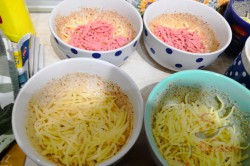 Zubereitung des Rezepts Käse mit Schinken und Ei aus dem Backofen, schritt 4
