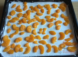Rezept Erfrischende Mandarinenschnitten mit saurer Sahne